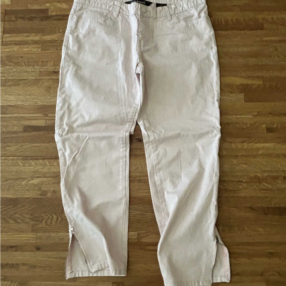 Norma Kamali light pink size 10 jeans
